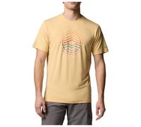 Columbia - Kwick Hike Graphic S/S Tee - T-shirt - M - sand dune heather / peaked lifestyle