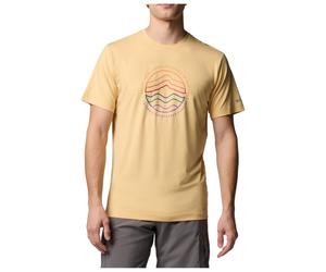 Columbia - Kwick Hike Graphic S/S Tee - T-shirt - XL - sand dune heather / peaked lifestyle