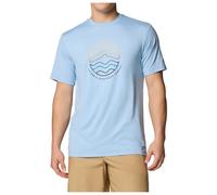 Columbia - Kwick Hike Graphic S/S Tee - T-shirt - XXL - ripple blue heather / peaked lifestyle