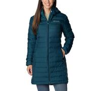 Columbia Lake 22 Down Long Hooded Jacket, Doudoune À Capuche Femme, Night Wave, Taille XS
