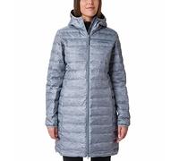 Columbia Lake 22 Down Long Hooded Jacket, Doudoune À Capuche Femme, Tradewinds Grey Heather, Taille XL