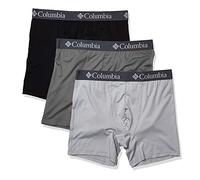 Columbia Lot de 3 boxers en maille pour homme, Columbia Gris/noir, Large