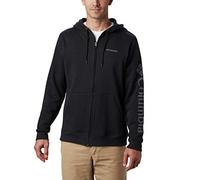 Columbia M Logo Fleece FZ Veste, Black, City Grey, XL Homme