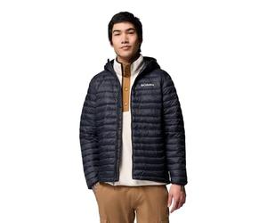 Columbia Manteau à capuche Powder Pass, résistant à l'eau, isolant écologique, ourlet réglable, poches sécurisées, protection du menton - Hommes