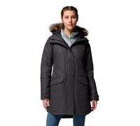 Columbia Manteau isolant long Suttle Mountain, imperméable, réfléchissant la chaleur, isolant synthétique, manches ajustables, fausse fourrure amovible - Femmes