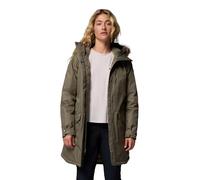 Columbia Manteau isolant long Suttle Mountain, imperméable, réfléchissant la chaleur, isolant synthétique, manches ajustables, fausse fourrure amovible - Femmes