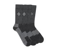 Columbia Chaussettes mi-mollet pour homme – Lot de 4 à carreaux – Noir Taille 6-12