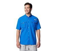 Columbia Mens Bahama II UPF 30 manches courtes PFG Shirt Vivid Blue Medium