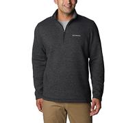 Columbia Men's Big Great Hart Mountain III Big & Tall Half Zip, Black Heather, 2X-Large Tall