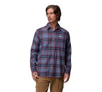Columbia Men's Cornell Woods Flannel Long Sleeve Shirt Dark Mountain Textured Plaid XXL XXL