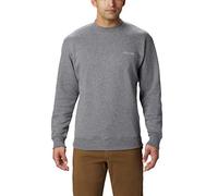 Columbia Men's Hart II Crew Sweatshirt, Charcoal Heather, Medium
