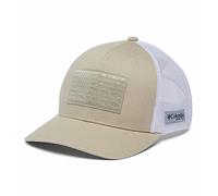 Columbia Casquette PFG Fish Flag en maille Snapback – Drapeau Fossile/Blanc/Poisson – Taille Unique
