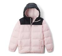 Columbia Mixte Enfant Puffect Hooded Jacket Doudoune À Capuche, Rose Satiné, Noir, 140 EU