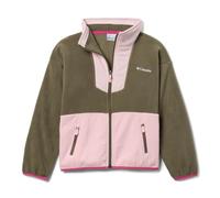 Columbia Mixte Enfant Sequoia Grove Full Fleece Polaire Sherpa Entièrement Zippée, Stone Green/Satin Pink, XXS EU