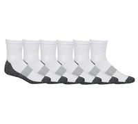 Columbia Moisture Control Quarter Socks Chaussettes, Blanc, 4.5-12 UK Homme