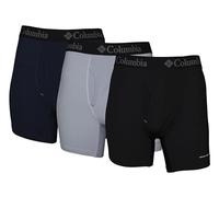 Columbia Omni Freeze Zero Boxer Brief 3 Pack Boxeur ajusté, Bleu Marine/Gris/Noir, L (Lot de 3) Homme