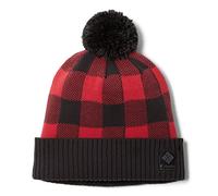 Columbia Palmer Peak Bonnet à Pompon, Carreaux de lys Rouges, Requin, Taille Unique Mixte