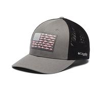 Columbia PFG Casquette de Balle en Maille avec Drapeau de Poisson Capuchon, Titane/Noir, X-Large Mixte