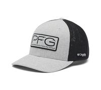 Columbia PFG Hooks Mesh Ball Cap Casquette, Gris chiné/Noir, S/M Mixte