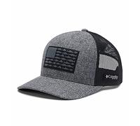 Columbia Mesh Snap Back Fish Flag Ball Cap PFG Casquette de Balle en Maille avec Motif, Gril Heather, Noir, Drapeau de Poisson, Taille Unique Mixte Adulte