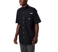 Columbia PFG Short Sleeve Shirt Chemise à Manches Courtes Bonehead, Noir, XL Homme