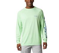 Columbia Sportswear Men's Terminal Tackle Long Sleeve Shirt (Big), Key West/Vivid Blue Logo, 3X