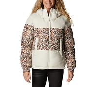 Columbia Pike Lake 2 Hooded Insulated Jacket, Doudoune À Capuche Femme, Chalk/Warm Copper Terrain Print, Taille L