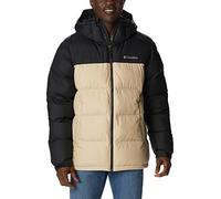 Columbia Pike Lake Hooded Jacket, Doudoune À Capuche Homme, Ancient Fossil/Black, Taille L