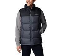 Columbia Doudoune sans manches Pike Lake Homme Noir/Graphite – Col montant, zip, poches – Taille S