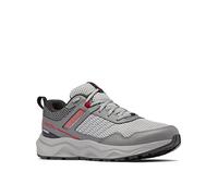 Columbia Plateau Waterproof Chaussures Basses De Randonnée Et Trekking Imperméables pour Homme, Gris (Steam x Mountain Red), 48 EU