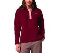Columbia - Polaire 4 saisons - Benton Springs 1/2 Snap Pull Over II Rich Wine Eraser Pink pour Femme - Taille L - Bordeaux Bordeaux L