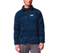 Columbia - Polaire chaude et décontractée - Rugged Ridge High Pile Half Zip Coll Navy Deschutes Days pour Homme - Taille XL - Bleu Bleu XL
