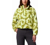 Columbia - Polaire coupe courte à col montant demi-pressionné - Helvetia II Printed Cropped Half Snap Citron Haze Sprayflower pour Femme en Nylon - Vert XL