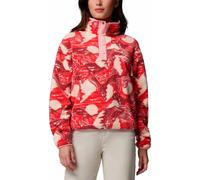 Columbia - Women's Helvetia II Printed Cropped Half Snap - Pull polaire - L - poppy red / sunscape