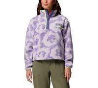 Columbia - Polaire coupe courte à col montant demi-pressionné - Helvetia II Printed Cropped Half Snap Stormwatch Sprayflower pour Femme en Nylon - Violet S