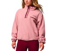 Columbia - Polaire demi-pressionnée - Helvetia II Cropped Half Snap Fleece Eraser Pink Fig Rich Wine pour Femme - Taille XS - Rose Rose XS