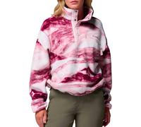 Columbia - Polaire imprimée à col montant demi-pressionné - Helvetia II Printed Cropped Half Snap Antique Mauve Summits pour Femme en Nylon - Taille M Rose M