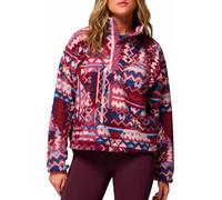 Columbia - Polaire imprimée à col montant demi-pressionné - Helvetia II Printed Cropped Half Snap Antique Mauve Geomix pour Femme en Nylon - Taille M Rose M