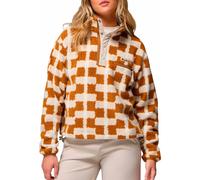 Columbia - Polaire imprimée à col montant demi-pressionné - Helvetia II Printed Cropped Half Snap Camel Brown Geostack pour Femme en Nylon - Taille M Marron M