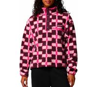 Columbia - Polaire imprimée à col montant demi-pressionné - Helvetia II Printed Cropped Half Snap Moonvista Geostack pour Femme en Nylon - Taille XL - Rose XL