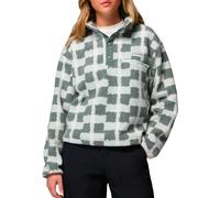 Columbia - Polaire imprimée à col montant demi-pressionné - Helvetia II Printed Cropped Half Snap Sedona Sage Geostack pour Femme en Nylon - Taille L Gris L