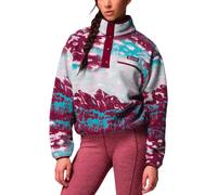 Columbia - Polaire imprimée demi-pressionnée - Helvetia II Printed Cropped Half Snap Rich Wine Sisters Rich Wine pour Femme - Taille S - Bordeaux Bordeaux S