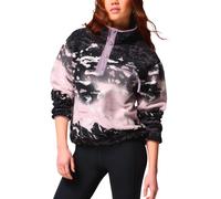 Columbia - Polaire imprimée demi-pressionnée - Helvetia II Printed Cropped Half Snap Shale Purple Sisters pour Femme - Taille S - Rose Rose S