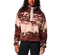 Columbia - Polaire imprimée demi-pressionnée - Helvetia II Printed Cropped Half Snap Tobacco Sisters Dark Stone pour Femme - Taille M - Marron Marron M