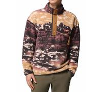 Columbia - Polaire imprimée demi-pressionnée - Helvetia II Printed Half Snap Fleece Camel Brown Sisters pour Homme - Taille S - Marron Marron S
