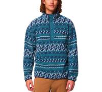 Columbia - Polaire imprimée demi-pressionnée - Helvetia II Printed Half Snap Fleece Everblue Knitknot pour Homme - Taille L - Bleu Bleu L