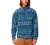 Columbia - Polaire imprimée demi-pressionnée - Helvetia II Printed Half Snap Fleece Everblue Knitknot pour Homme - Taille M - Bleu Bleu M