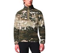 Polaire hommes Columbia HELVETIA II PRINTED HALF SNAP FLEECE Kaki EU S
