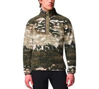 Polaire hommes Columbia HELVETIA II PRINTED HALF SNAP FLEECE Kaki EU XL