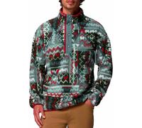 Columbia - Polaire imprimée demi-pressionnée - Helvetia II Printed Half Snap Fleece Sedona Sage Geomix pour Homme - Taille M - Bleu Bleu M